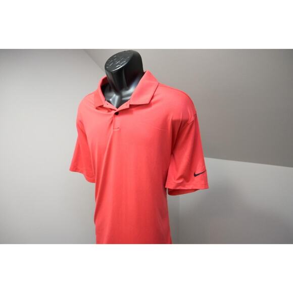 Nike Golf Polo Dri Fit Tour Performance Red Athletic Golf Shirt Mens 2XL XXL - Picture 1 of 10